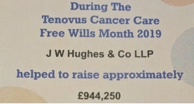 JW Hughes helps Tenovus Cancer Care