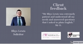 Great feedback for Rhys Lewis