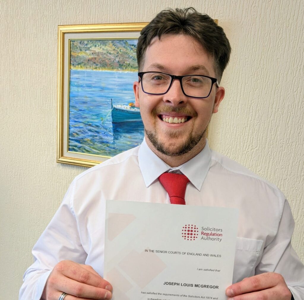 Joseph McGregor passes his exams